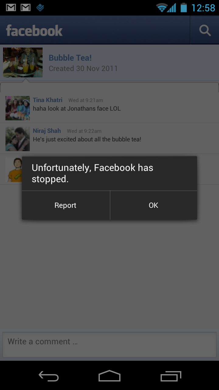 Facebook photos suddenly stopped