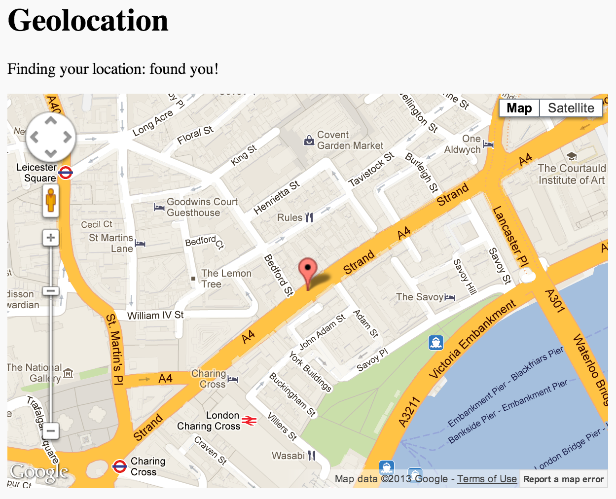 Geolocation Using HTML5 JQuery And Google Maps Interactive Version 